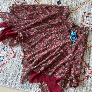 Anne Klein Silk Mini Skirt size 12